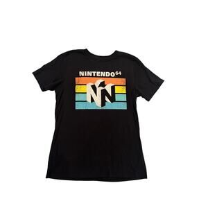 Nintendo 64 Black Graphic Tee - Size M